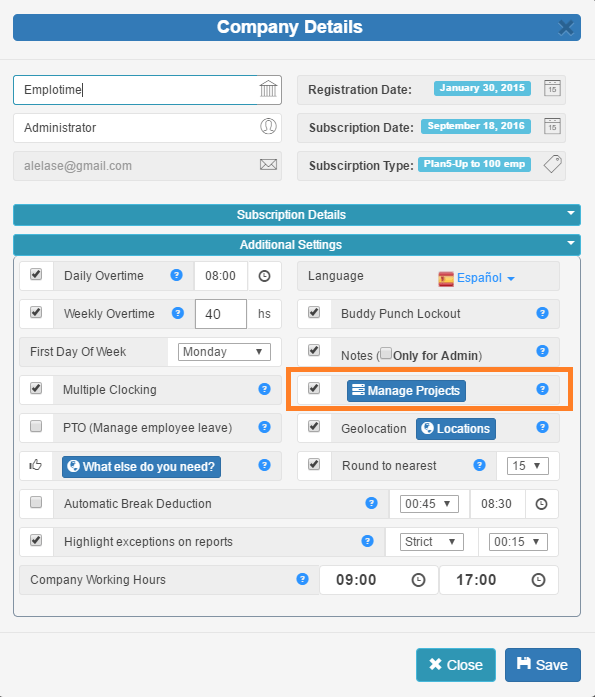 Administración de Proyectos