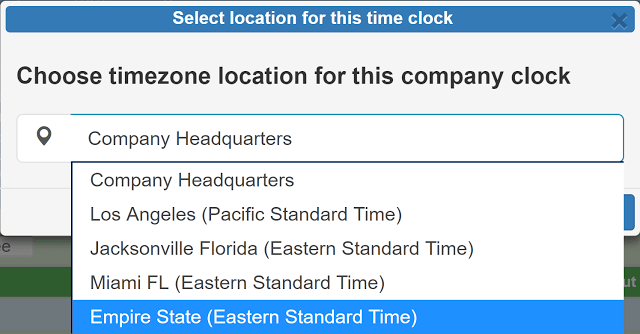 autorizar reloj de una sucursal